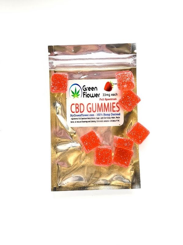 33 mg - Strawberry - Full Spectrum CBD Gummies
