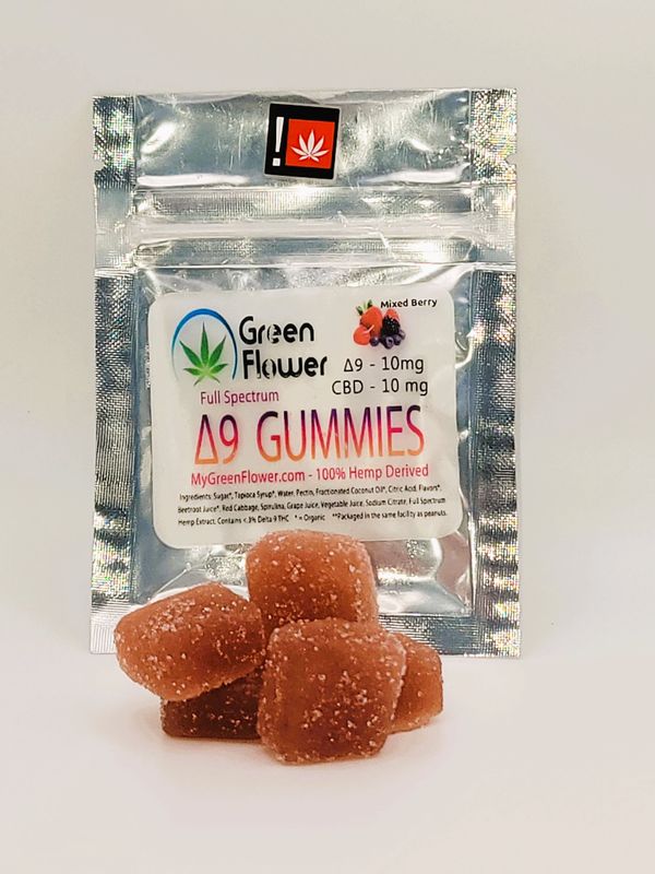 10 mg Delta 9 Mood Gummies - Mixed Berry