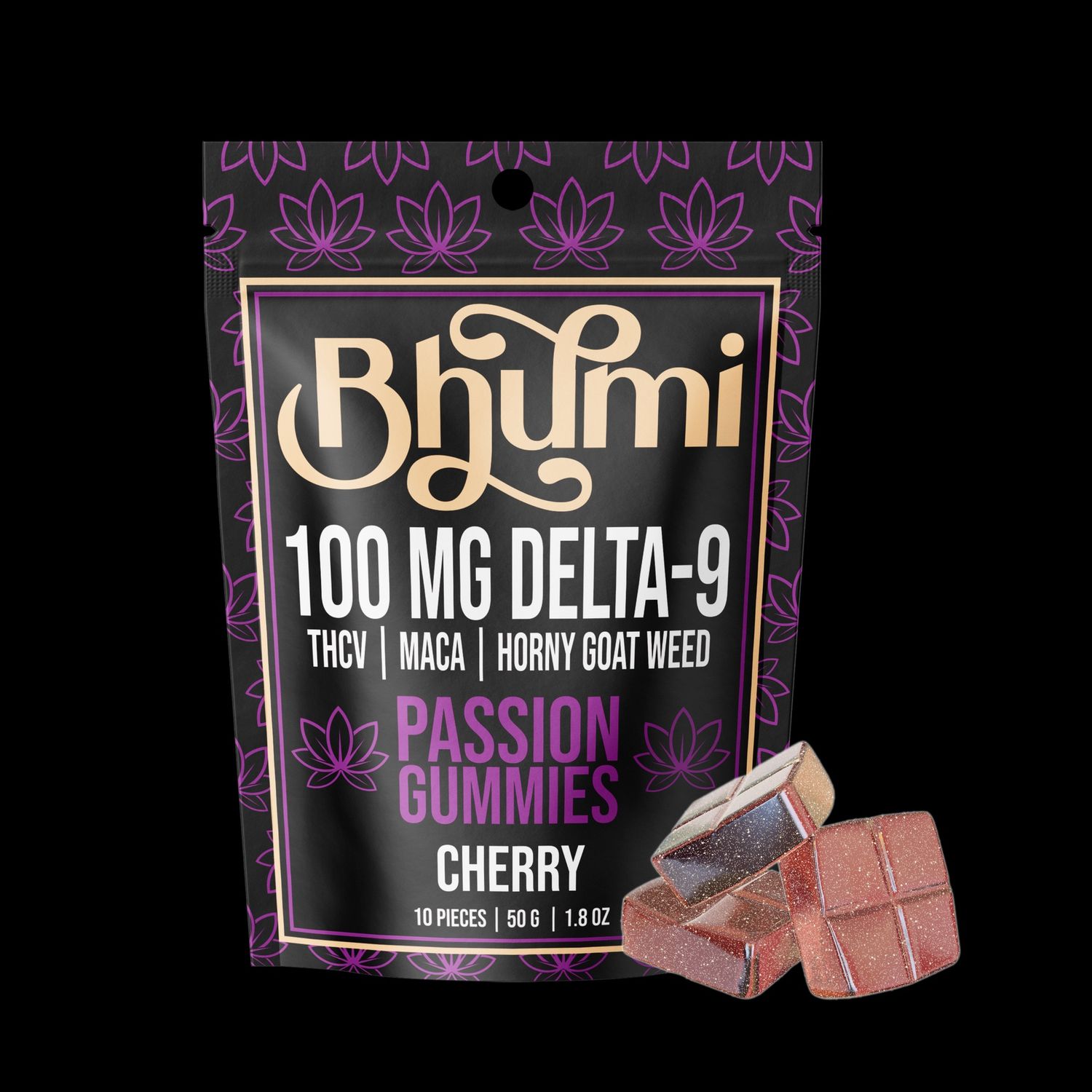 Delta 9 - Passion  Cherry Gummies, Variation: Regular