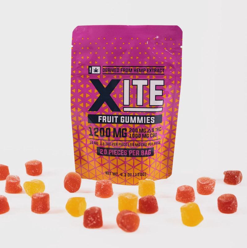Xite Delta 9 and CBD Fruit Gummies