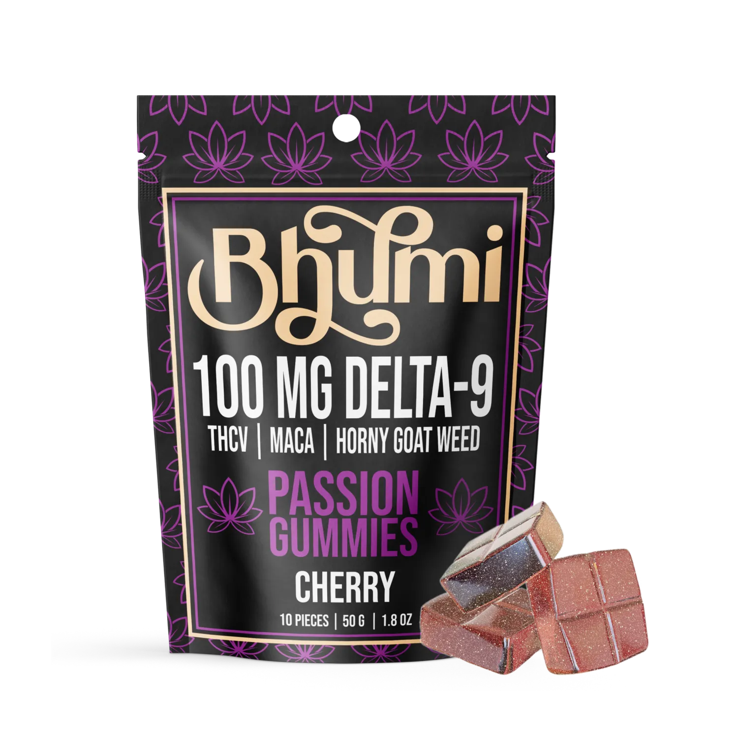 Delta 9 - Passion  Cherry Gummies, Variation: Regular