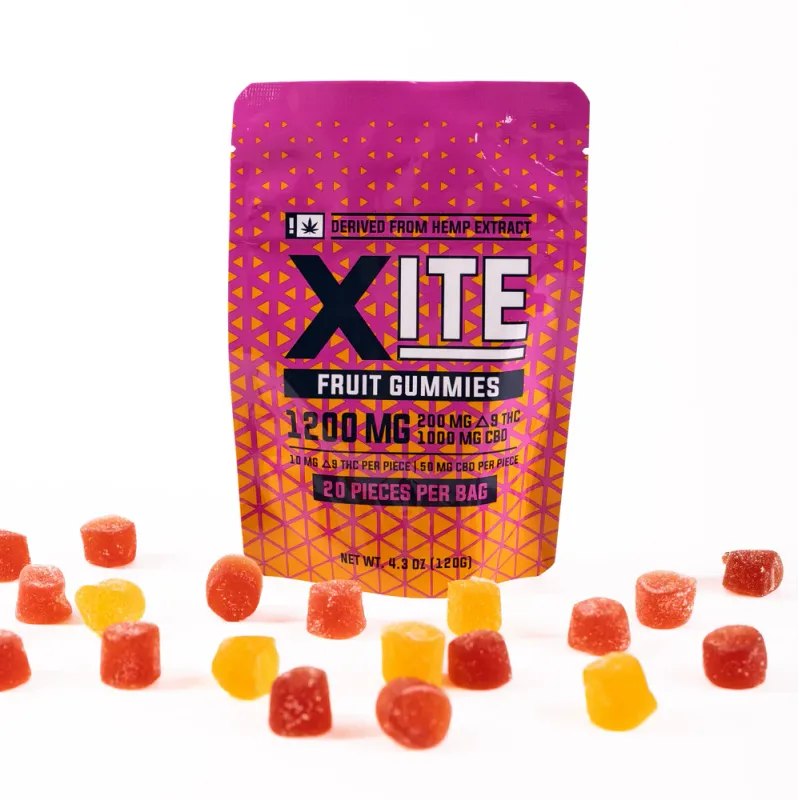 Xite Delta 9 and CBD Fruit Gummies