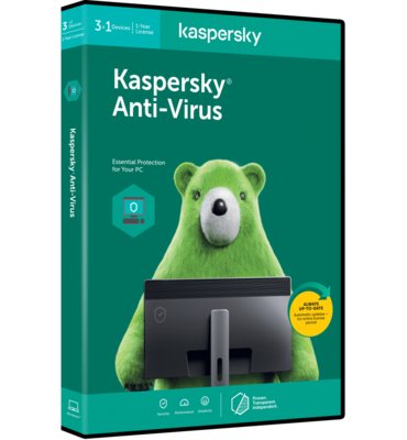 KASPERSKY 2020 ANTI-VIRUS 3+1 PC, 1 YEAR Mic-KL11719XDFS-20ENG