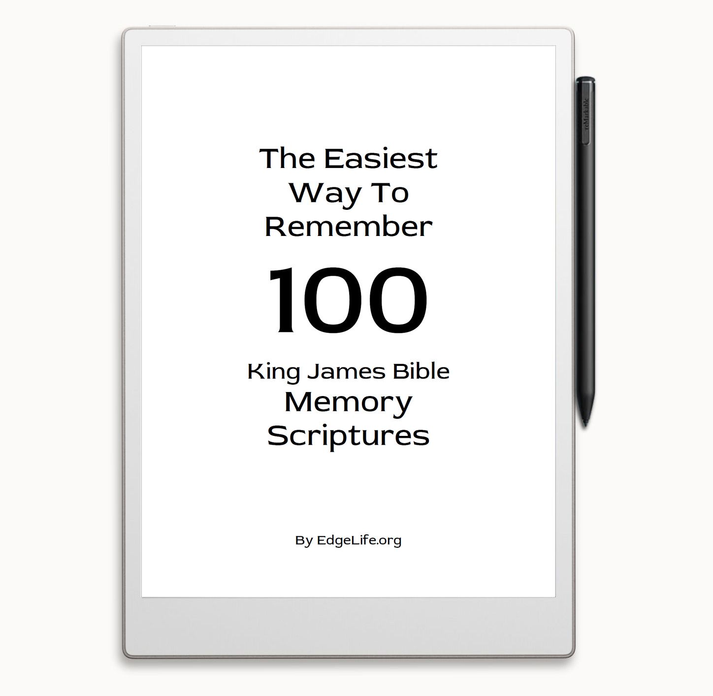How to Remember 100 KJB Memory Scriptures for ReMarkable 2 & Paper Pro. PDF How to Remember 100 KJB Memory Scriptures for ReMarkable 2 & Paper Pro. PDF