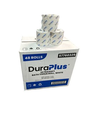 2 Ply Standard Bathroom Tissue (420 Sheets Per Roll) (Case Of 48 Rolls)