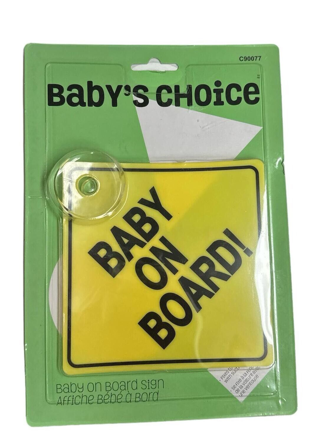 Baby On Board Sign