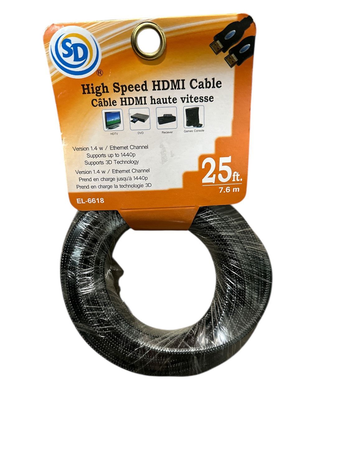 High Speed HDMI Cable 25 ft. EL-6618