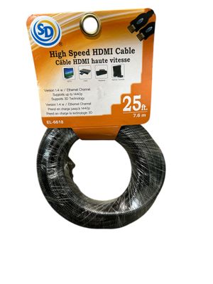 High Speed HDMI Cable 25 ft. EL-6618