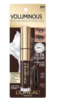 VOLUMINOUS BROWN BALM MASCARA 0.26 FL. OZ. 7.7 mL