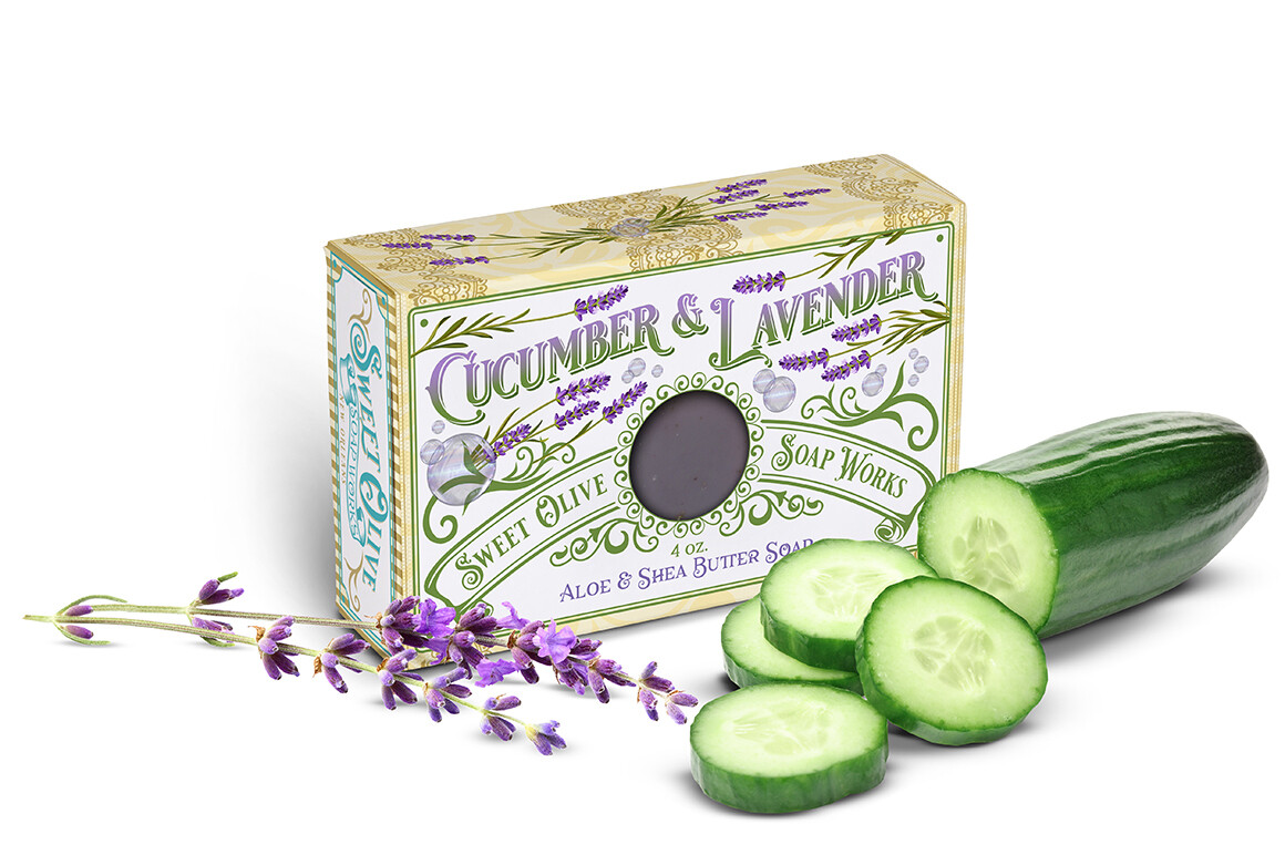 Cucumber & Lavender Aloe & Shea Butter Soap