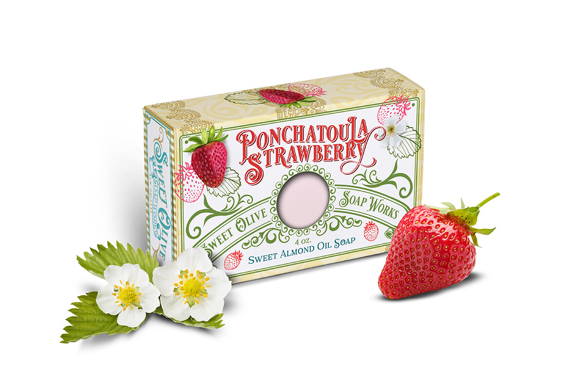 Ponchatoula Strawberry Sweet Almond Oil Soap