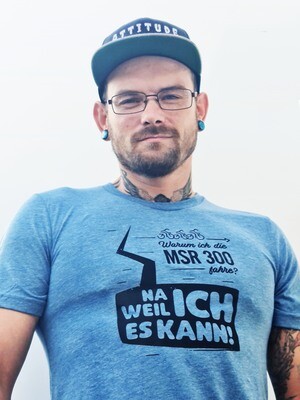 Cooles T-SHIRT für den MANN in denim-blue Cooles T-SHIRT für den MANN in denim-blue