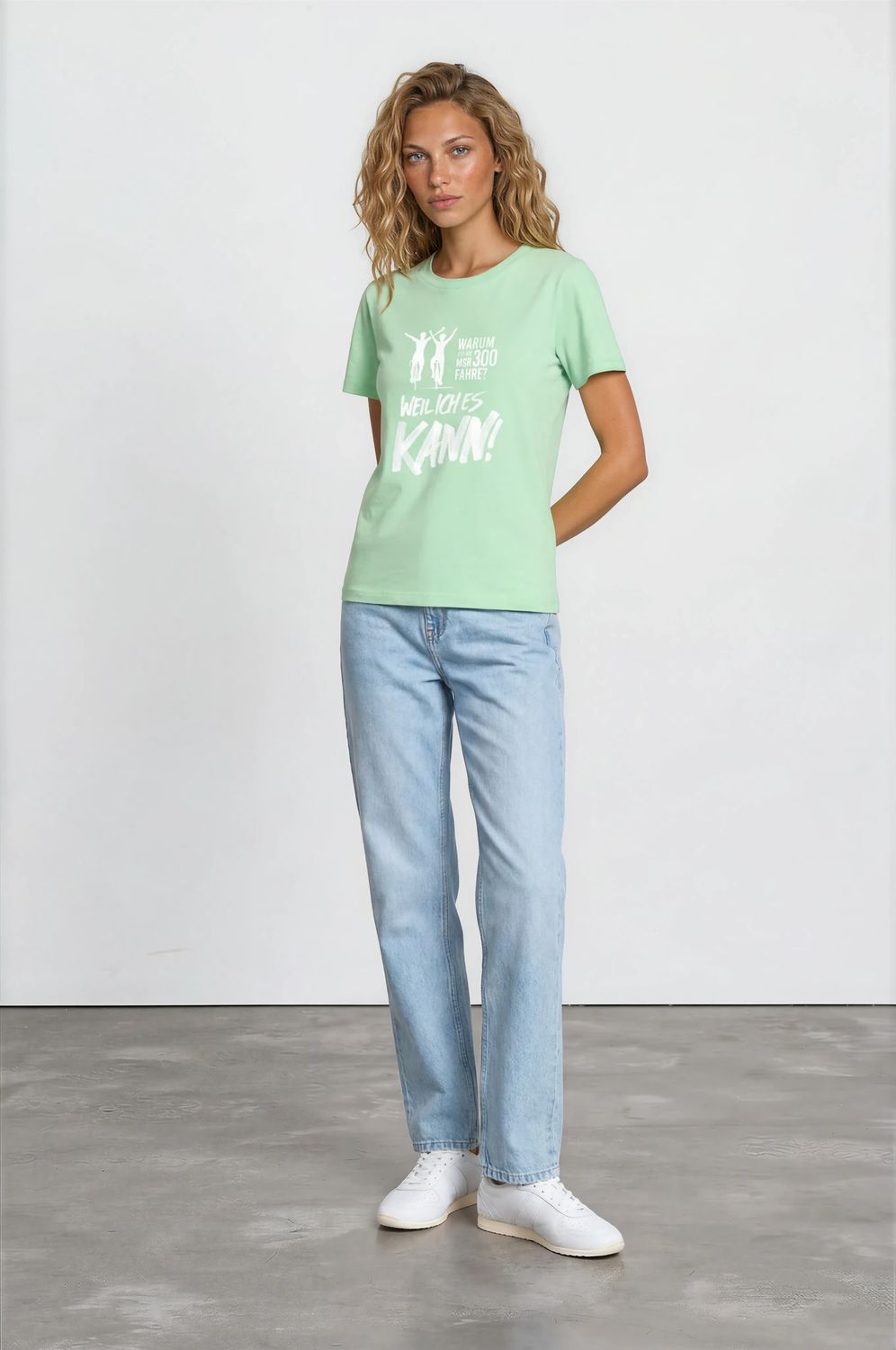 T-SHIRT - mintgrün - Warum ich die 300... - Frauen