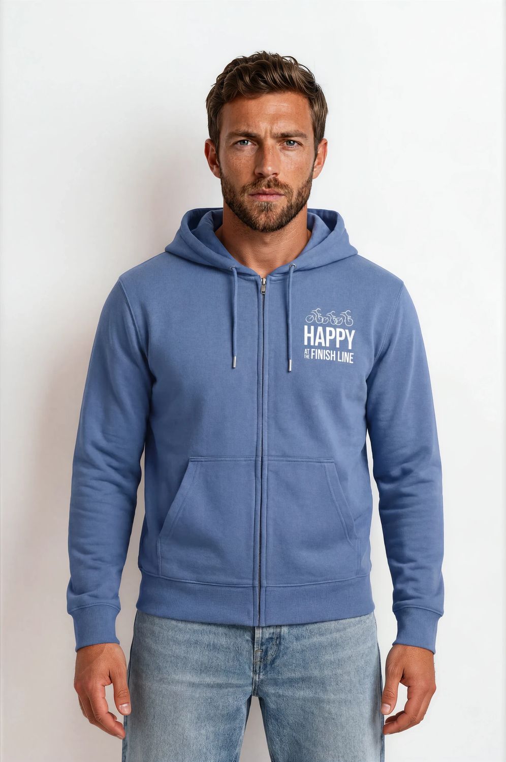 ZIPPER - blau - HAPPY AT THE FINISH LINE - unisex - blau