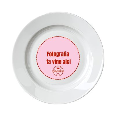 Farfurie personalizată cu fotografie și text
