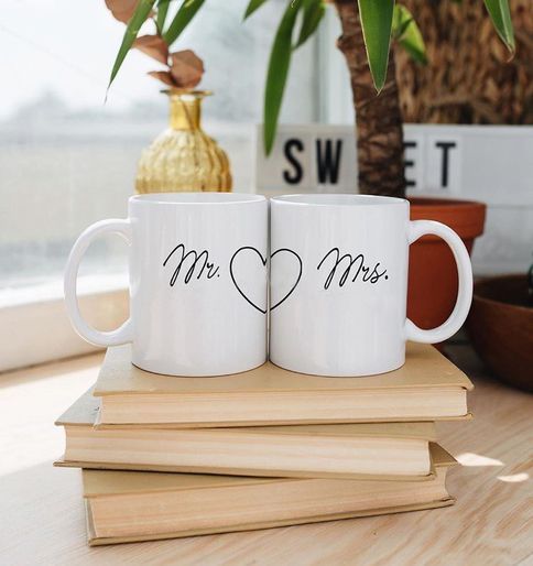 Set de căni personalizate pentru cuplu Set de căni personalizate pentru cuplu
