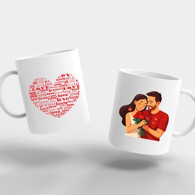 Set de căni personalizate pentru cuplu