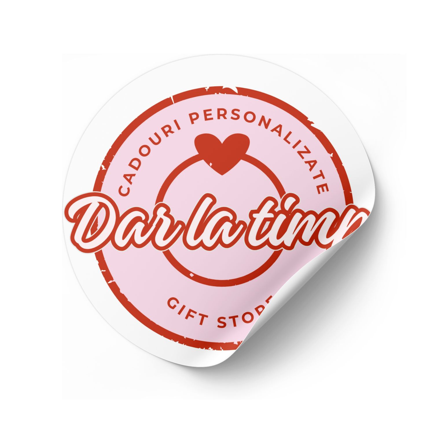 Sticker personalizat rotund