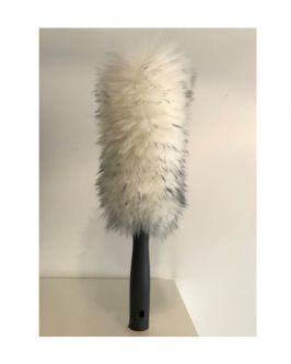 PRO DUSTER LAMSWOL WIT GRIJS 30 CM
