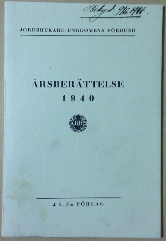 Årsberättelse 1940