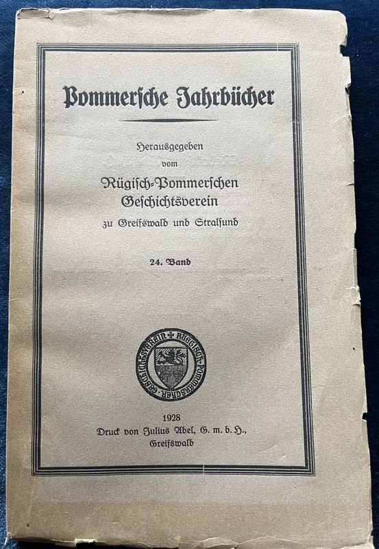 Pommersche Jahrbucher Band 24
