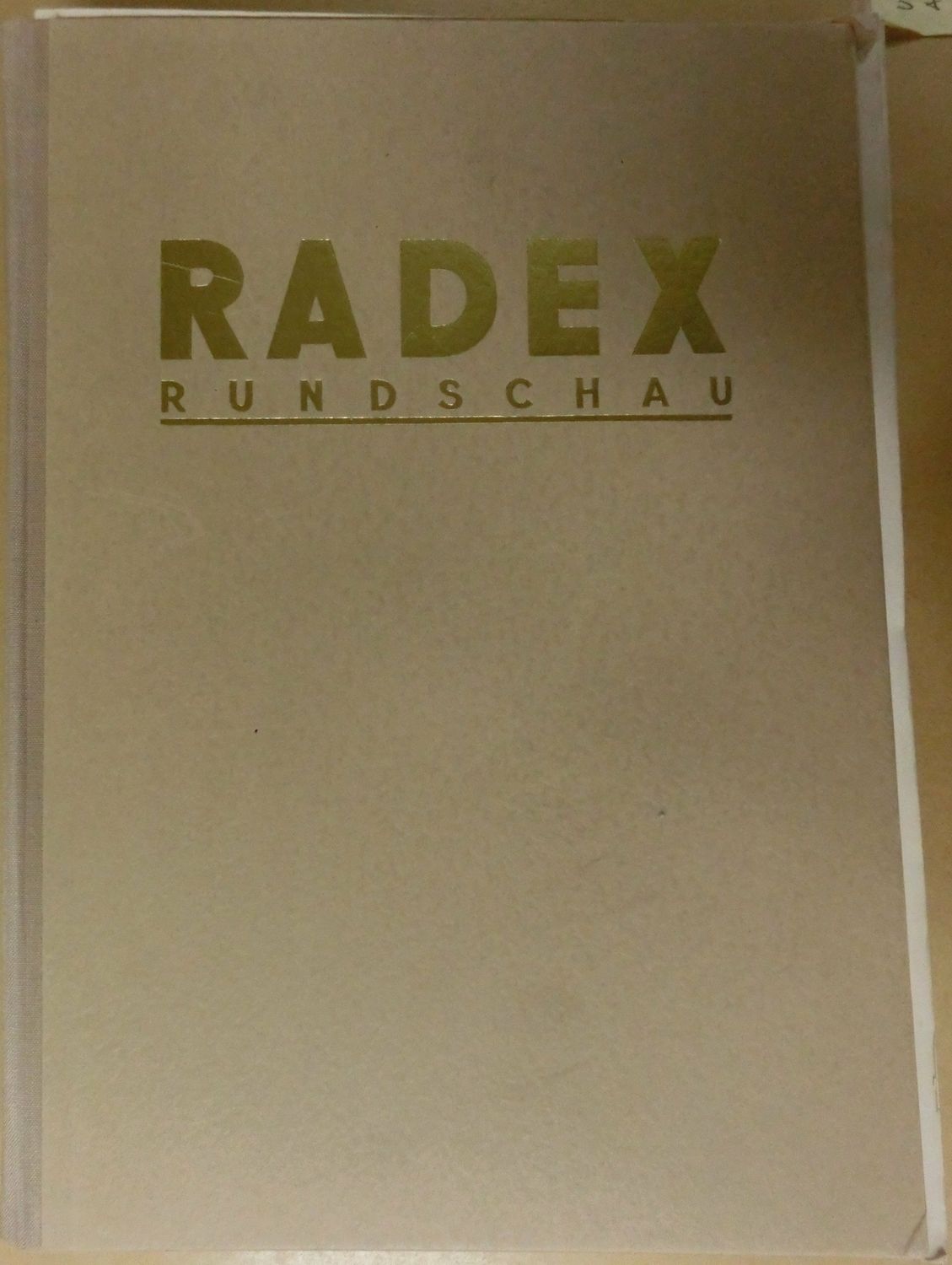 Radex rundschau Jahrgänge 1954 - 1955