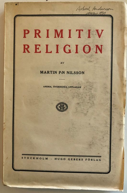 Primitiv Religion - Martin P:N Nilsson