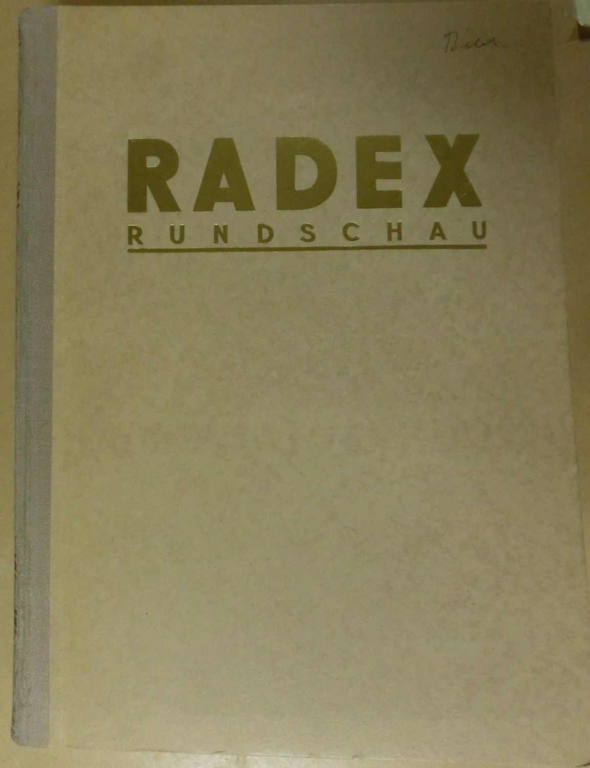 Radex rundschau Jahrgänge 1960 - 1961