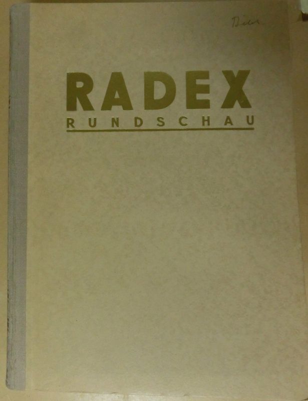 Radex rundschau Jahrgänge 1960 - 1961