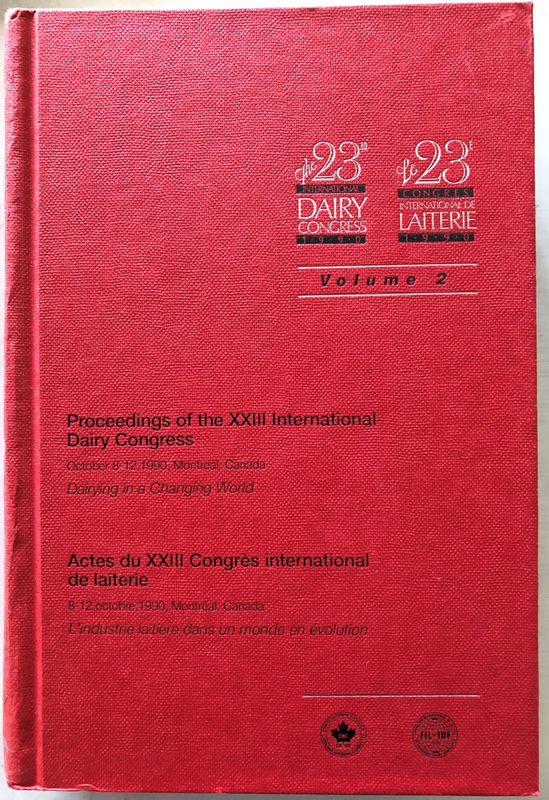Proceedings of the XXIII International Dairy Congress  Vol. 2
