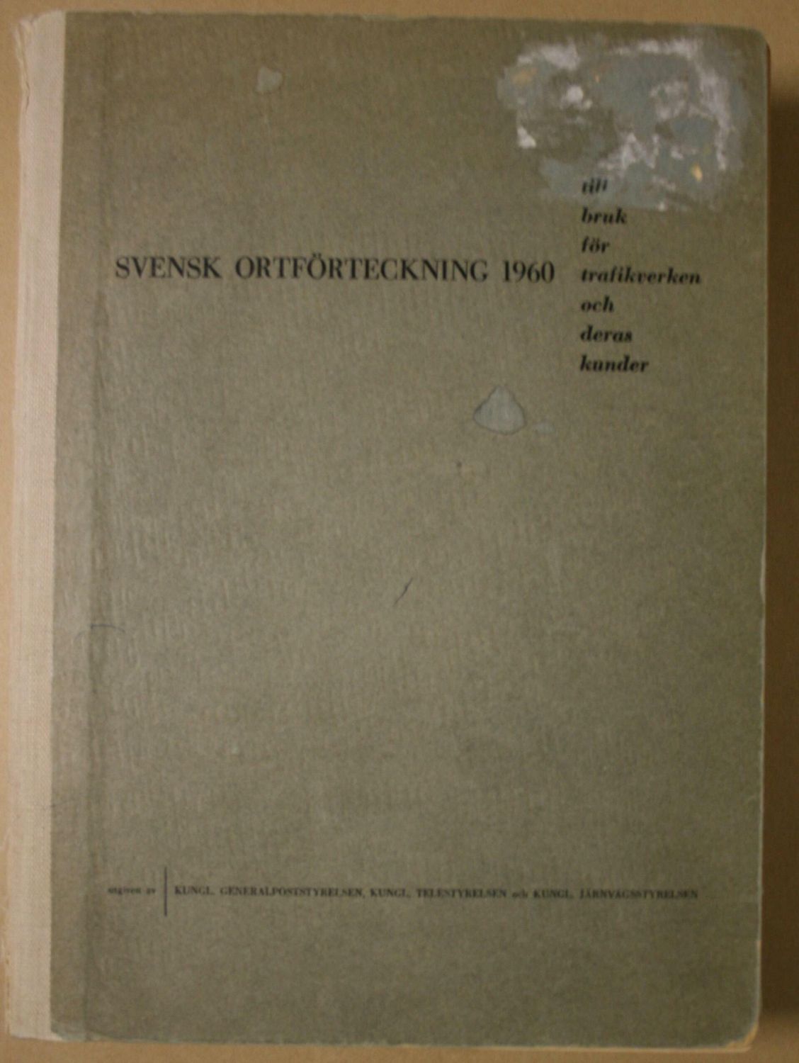 Svensk ortförteckning 1960