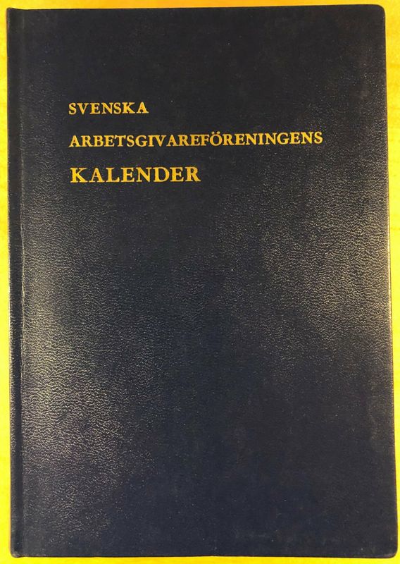 Svenska arbetsgivareföreningens Kalender 1961-1962