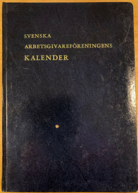 Svenska arbetsgivareföreningens Kalender 1959-1960