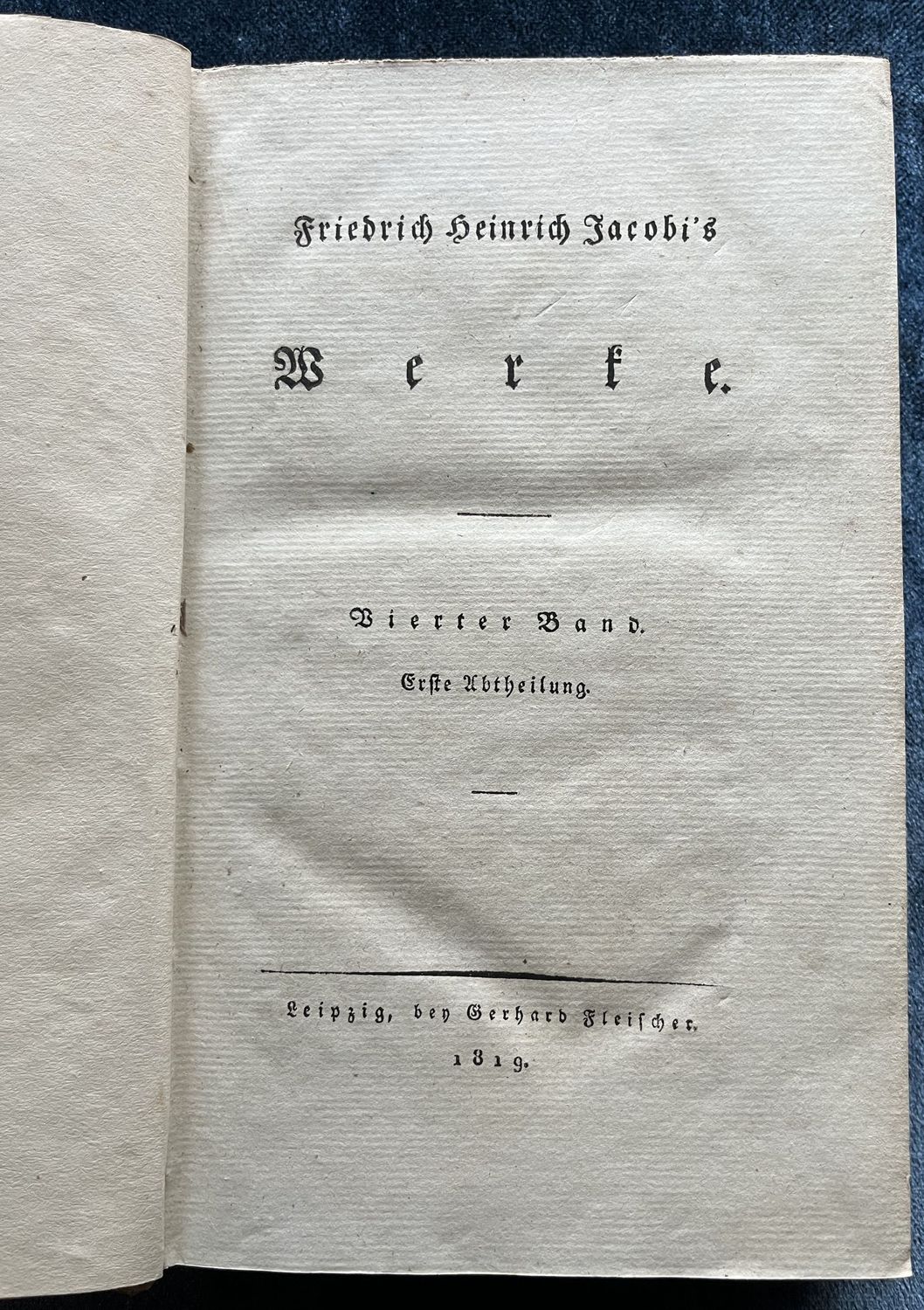 Friedrich Heinrich Jacobi´s Werke Band 4