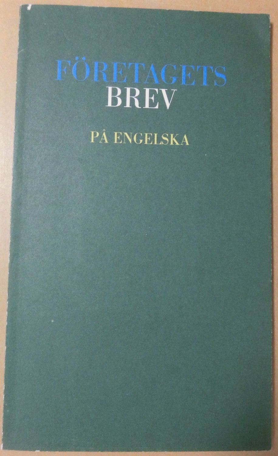 Företagets brev på engelska