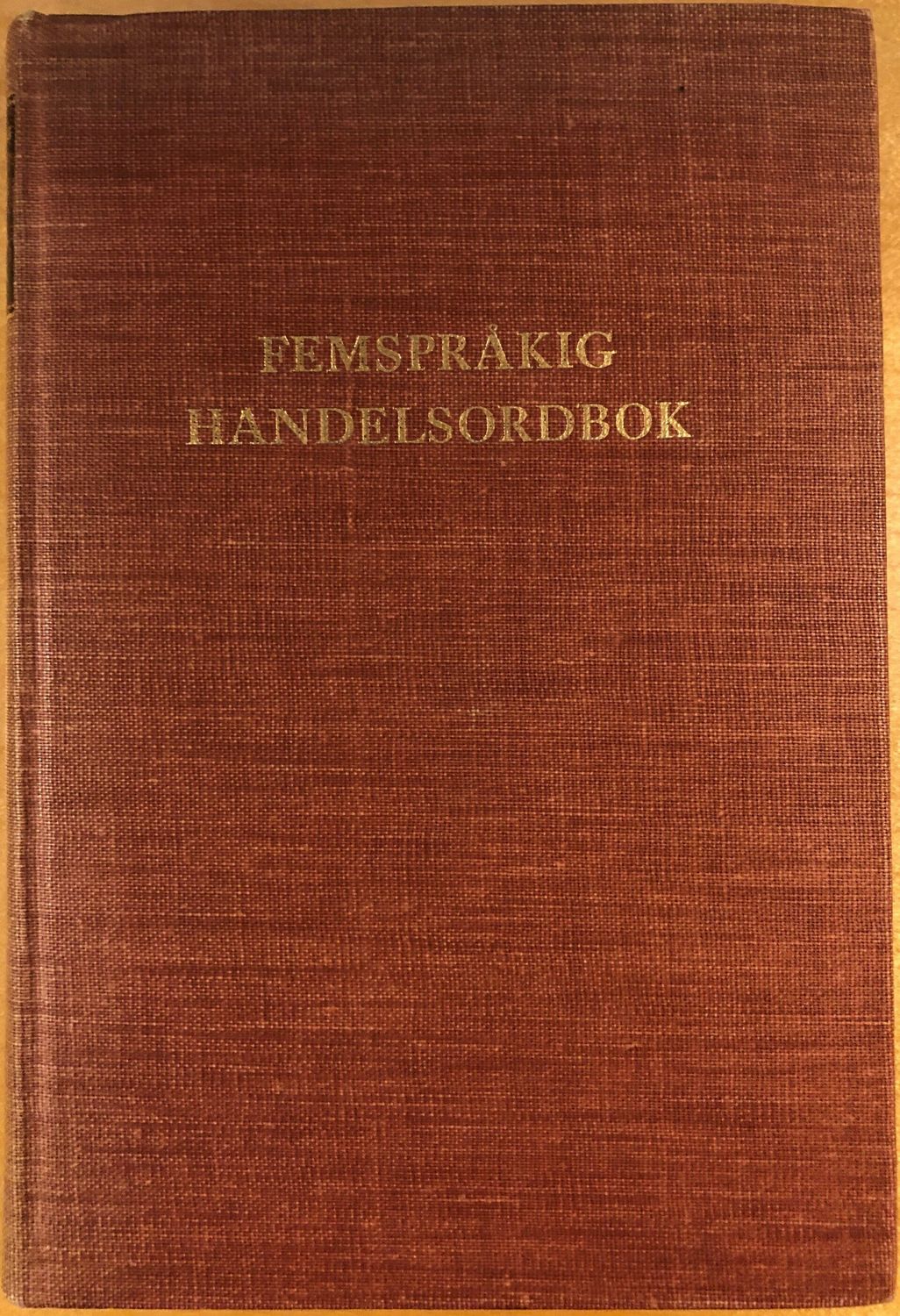 Femspråkig handelsordbok