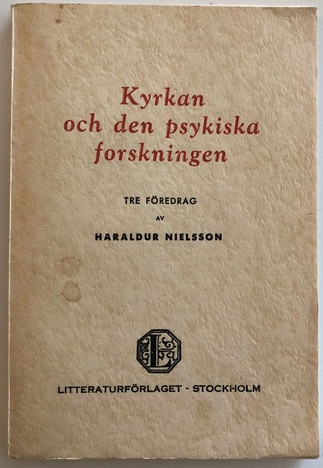 Kyrkan och den psykiska forskningen - Haraldur Nielsson