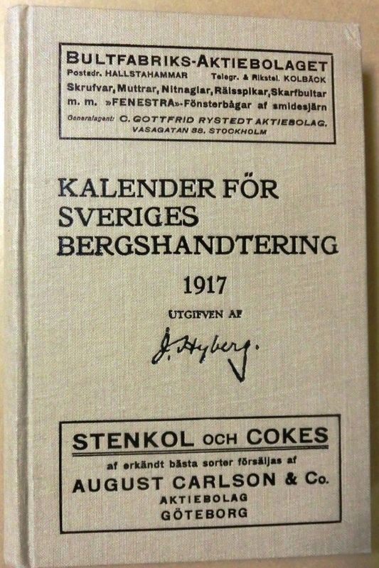 Kalender för Sveriges bergshantdering 1917