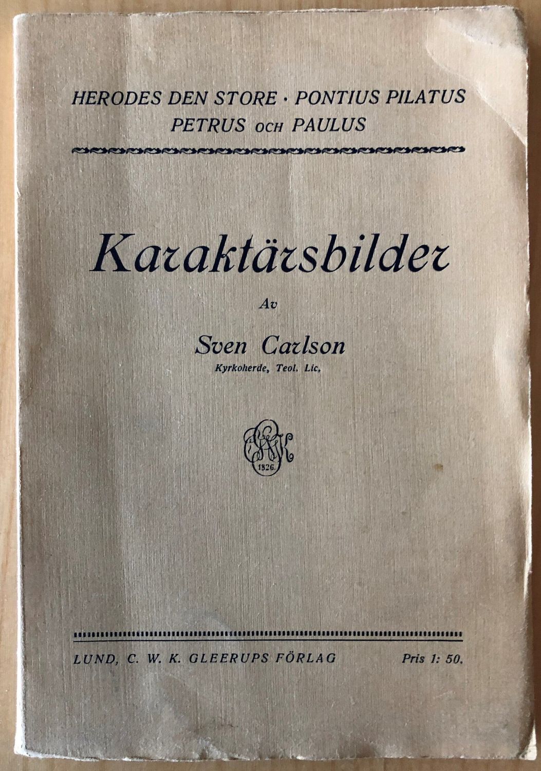 Karaktärsbilder - Sven Carlsson