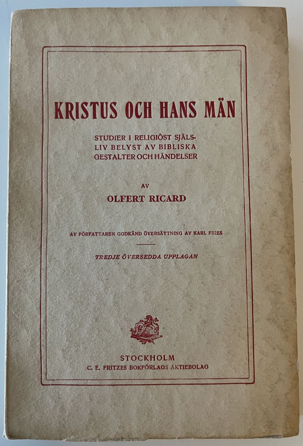 Kristus och hans män - Olfert Ricard