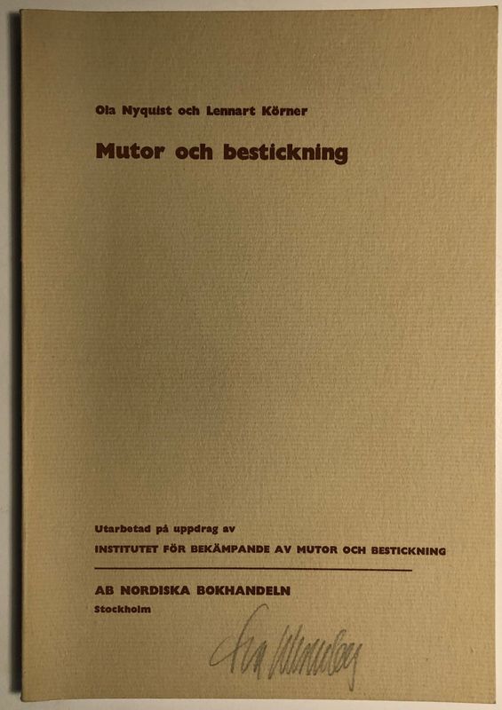 Mutor och bestickning. Ola Nyquist och Lennart Körner