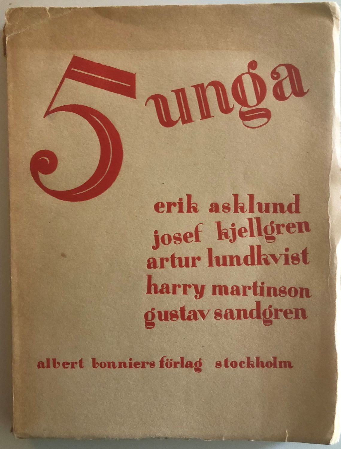5 unga, unglitterär antologi