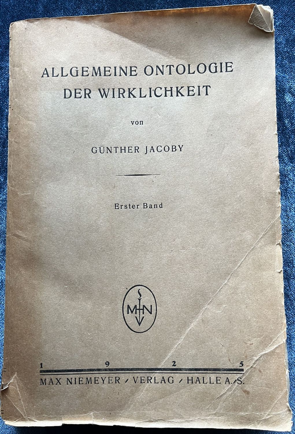Allgemeine Ontologie der Wirklichkeit Band 1 - Gunther Jacoby