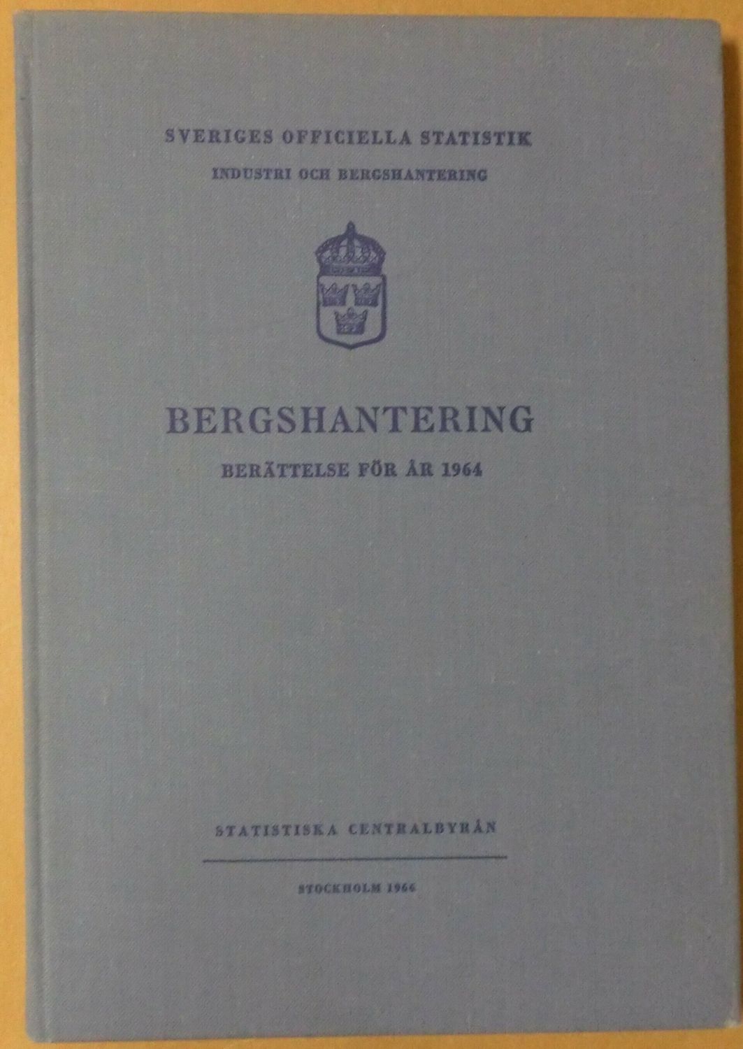 Bergshantering berättelse för år 1964