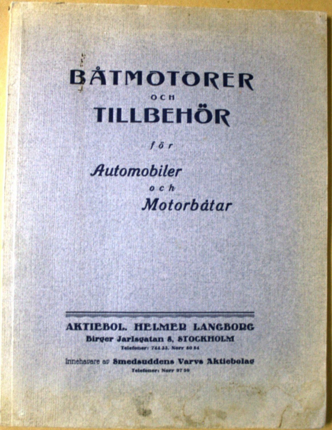 Båtmotorer och tillbehör för automobiler och motorbåtar