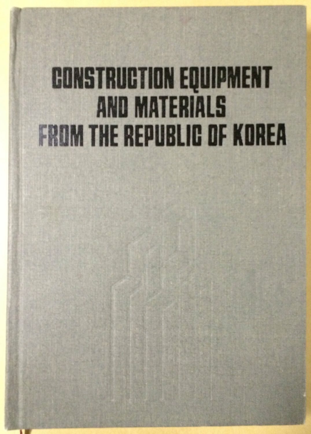 Construction equipment and materials from the republing of Korea