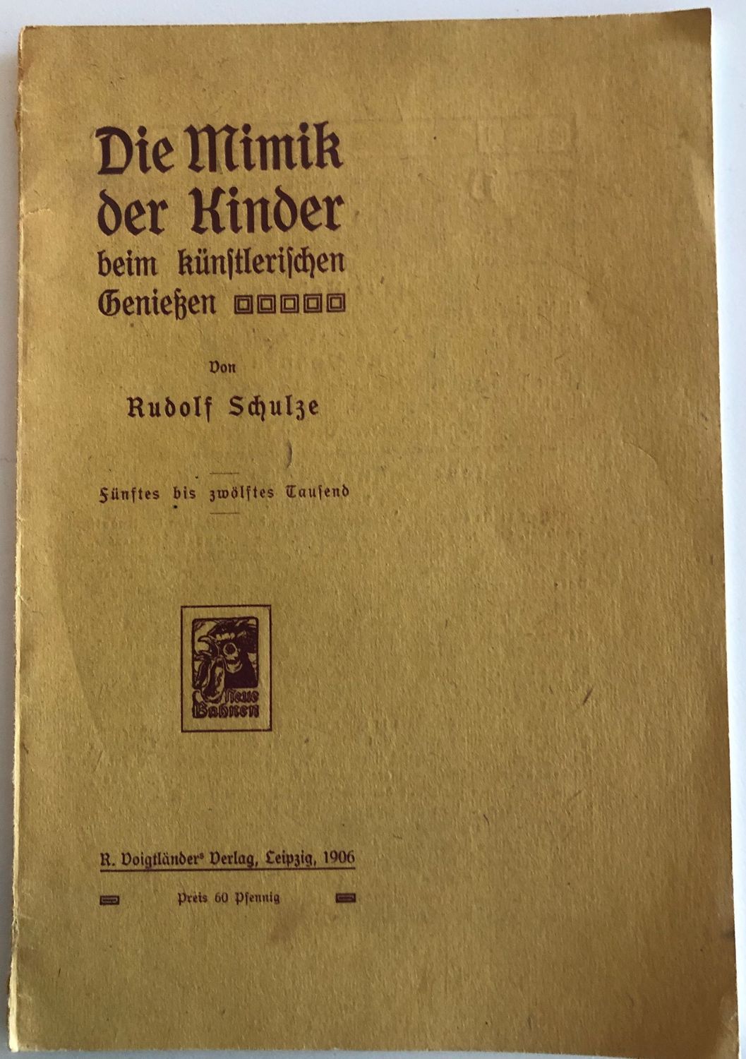 Der Mimik der Kinder - Rudolf Schulze