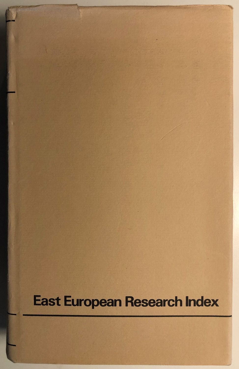 East European Reserch Index