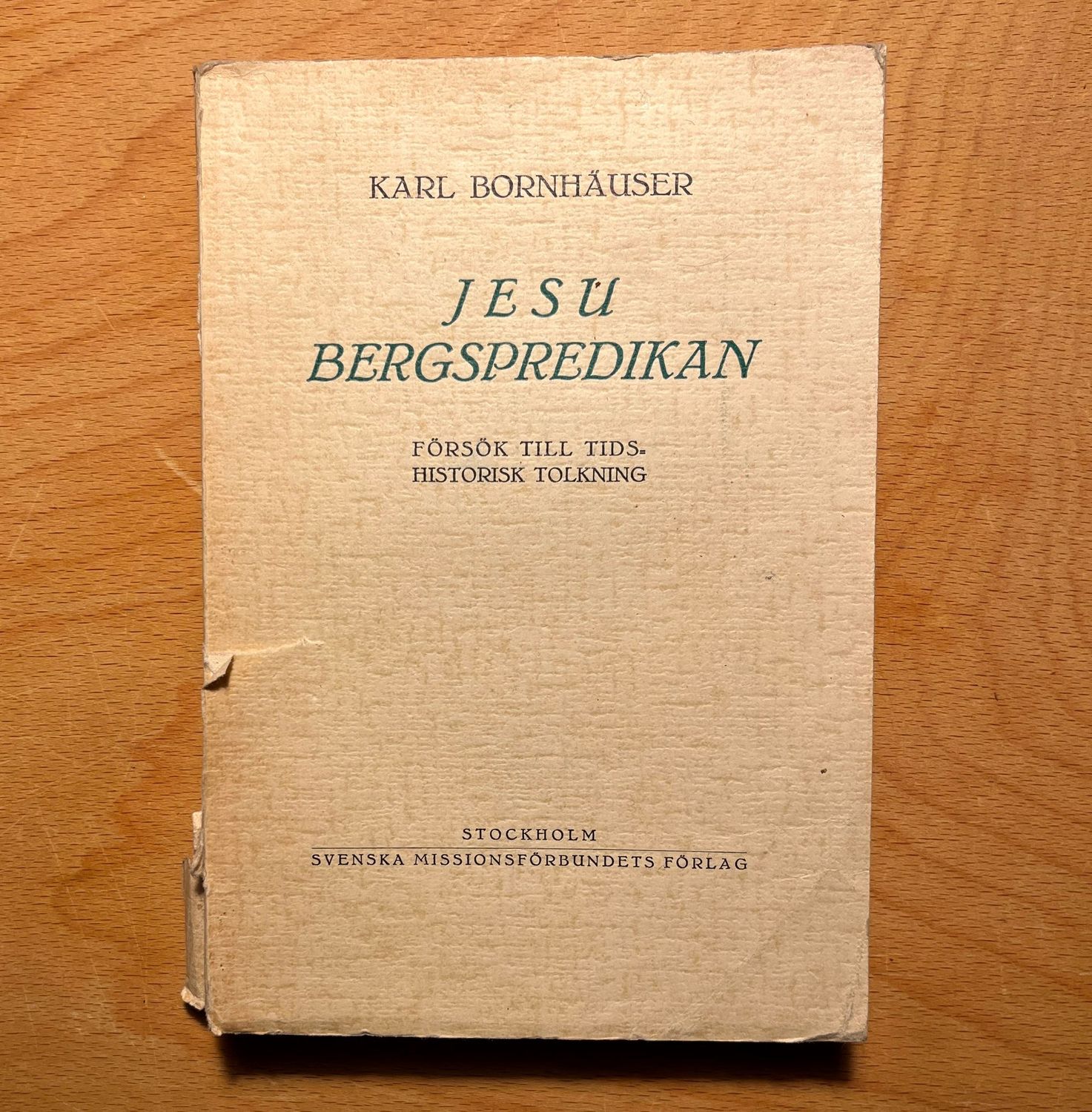 Jesu Bergspredikan - Karl BornhŠuser
