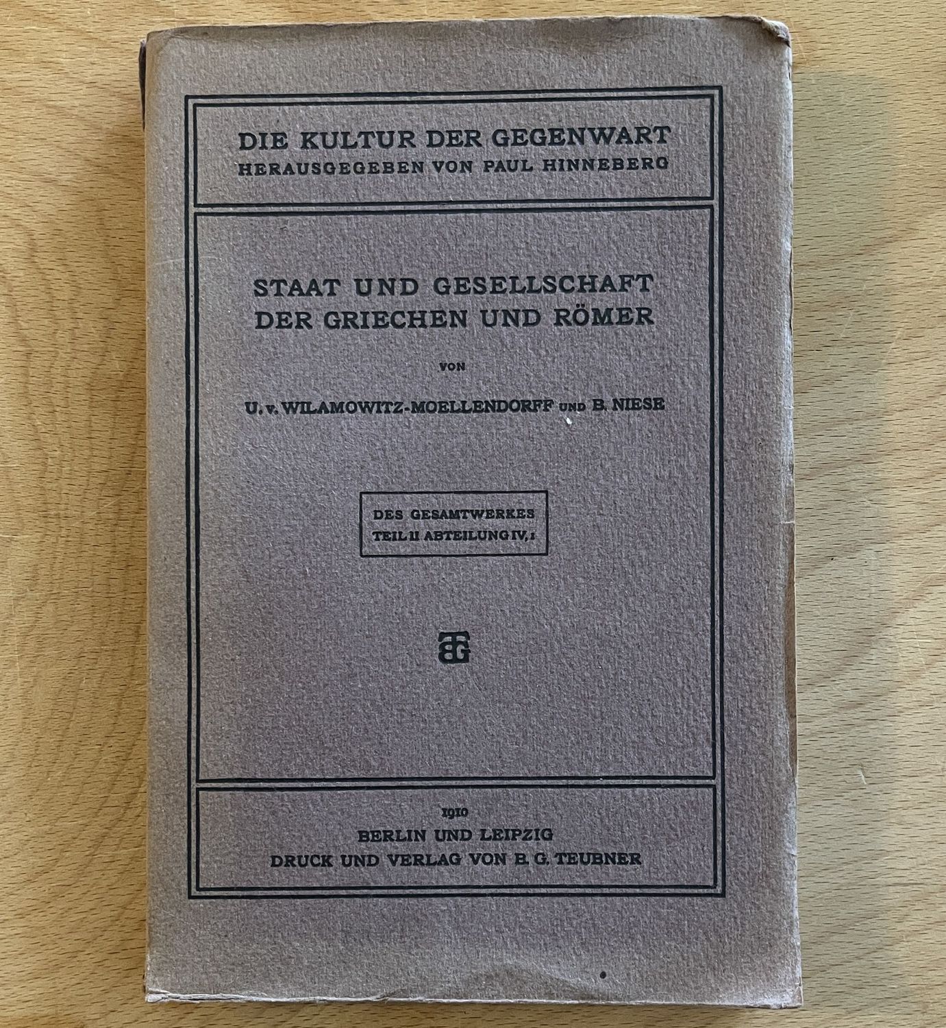 Staat und Gesellschaft der Griechen und Römer